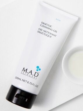 M.A.D Skincare Salicylic Cleansing Gel - White Bottle